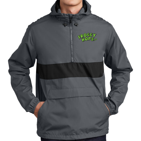Sport-Tek® Zipped Pocket Anorak - Embroidered Logo Thumbnail