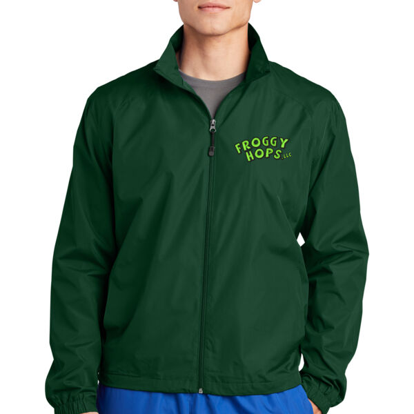 Sport-Tek® Full-Zip Wind Jacket - Embroidered Logo Thumbnail