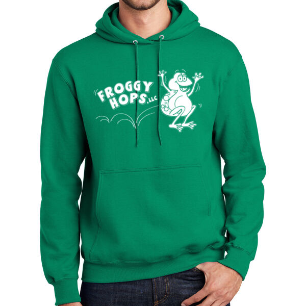 Port & Company® Essential Fleece Pullover Hooded Sweatshirt - Printed Logo Thumbnail
