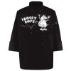 Ten Pearl Button Black Chef Coat Thumbnail
